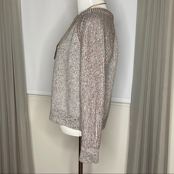 Rag & Bone Addison Chunky Wool Ribbed Gray Sweater - Picture 5 of 8